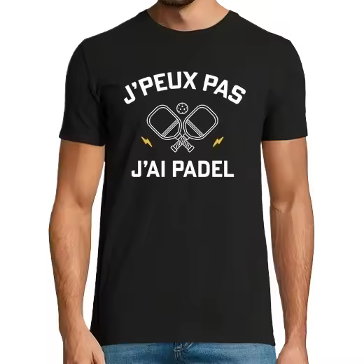 No puedo tener humor de regalo de padel,Camiseta de Pádel Divertido, ropa para exteriores - 1