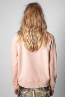 Sudadera con capucha bordada de algodón rosa para mujer, Jersey clásico francés de nicho ZV, 24 principios de otoño, nuevo - details 4