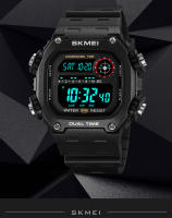 SKMEI-reloj deportivo para hombre, cronómetro con luz trasera, cuenta atrás, resistente al agua, 5bar, alarma - details 9