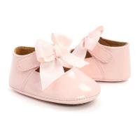 Zapatos de bebé con lazo, suela de goma, zapatillas de Ballet de PU antideslizantes, zapatos de vestir para niña, zapatos de cuna para niño pequeño - details 16