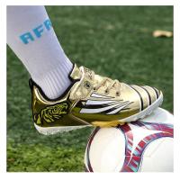 Nuevos zapatos de fútbol dorados a la moda para niños, zapatos de fútbol antideslizantes cómodos, zapatillas deportivas para niños, zapatillas deportivas para niños - details 28
