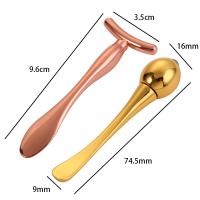 Herramientas de belleza, Mini palo mágico en forma de T, rodillo para masaje de ojos, cuchara para crema para ojos, aplicador de crema facial para estiramiento facial - details 3