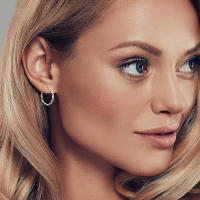 Pendientes de Aro en Plata de Ley 925, para Mujer, sencillos,Regalos originales para mujer - details 1