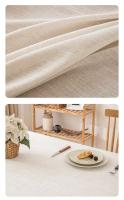 Inyahome - Manteles de algodón blanco de alta calidad, manteles de lino suave para fiestas, cafetería y cocina, elegante Navidad - details 4
