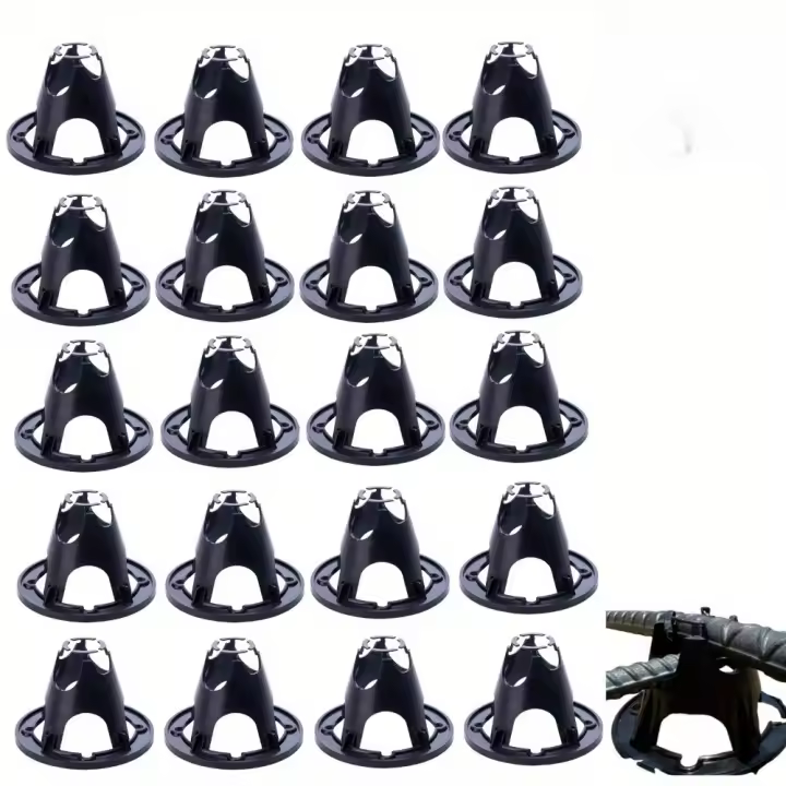 Soportes de Acero Reforzados 20 Piezas ABS Plástico para Construcción de Hormigón - 1