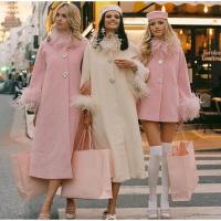 Abrigos elegantes con cuello de plumas para mujer, chaquetas informales lisas con una botonadura, prendas de vestir holgadas y elegantes para otoño - details 17