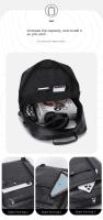 Bolso para hombres bolso Pu mochila de gran capacidad viaje de ocio bolso de computadora de embarque para hombres - details 6