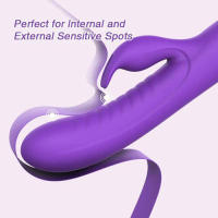 Silicone Real Touch Sensing Clitoral G Spot Estimulación Conejo Vibrador Vagina Masajero Juguetes Sexuales 7 Modos de Vibración de Frecuencia Orgasmo Productos para Adultos - details 2