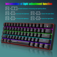 Teclado Mecánico RGB con Retroiluminación 68 Teclas, Intercambiable, Azul, Para PC, Laptop, Oficina - details 14
