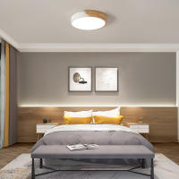 Plafón LED Redondo para Techo, 30W, GOECO, Madera y PVC, Iluminación Interior Moderna para Sala de estar, Dormitorio, Comedor - details 10