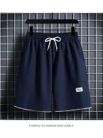 Conjunto De Verano Para Hombre Camiseta Y Shorts Deportivos Casual Color Sólido Talla Grande Estilo Libre Sin Cierre - details 7