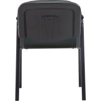 Confidente Ken Pro Tapizada En Tela I Silla De Conferencia con Base De Metal Negro I Silla De Oficina Sin Ruedas I Color:, Color:Negro - details 3