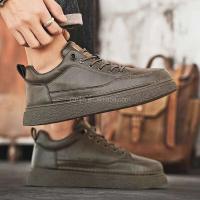 Nueva marca internacional de alta calidad y asequible 44 zapatos deportivos de cuero clásicos para hombres bajos Priec - details 8