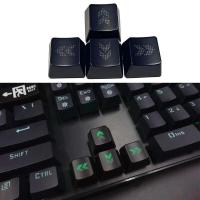 4PCS DIY ABS Direction Arrows Keys Keycaps Backlit nical Keyboard Keycap OEM Profile Translucent for Key Cap Drop Shipping - details 4