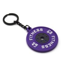Mini llavero con placas de barra a la moda, llavero con placas de barra creativas de simulación, joyería con mancuernas, regalos colgantes de la serie Fitness - details 11