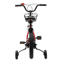 Bicicleta para niños de 14 pulgadas, bici para niños de 3 a 5 años, con ruedas de entrenamiento, cesta ajustable en altura - details 6