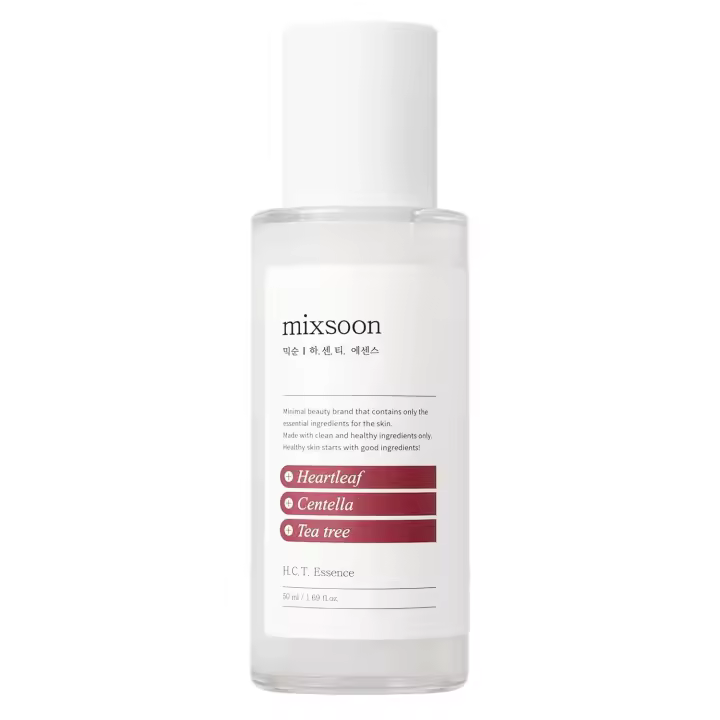 mezcla pronto H.C.T. Essence 1.69 fl oz (50 ml) Hidratante facial, calma la piel irritada |   Hoja de corazón, Centella asiática, árbol de té - 1