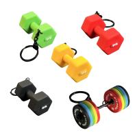 Mini llavero de barra de PVC único, colgante de bolsa exquisita desmontable, hoja de barra de simulación, regalo de retroalimentación de gimnasio para chica - details 0