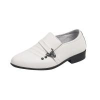 Zapatos escolares de cuero para niños, mocasines versátiles de tacón bajo, color negro, para fiesta y boda - details 1