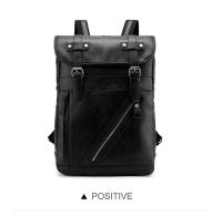 Mochila de cuero para hombre y mujer, morral de estilo universitario, resistente al agua, sencillo y Popular, estilo Retro coreano - details 20