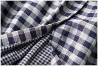 Vestido literario de primavera y otoño, cómodo, de algodón de doble capa, con cuello levantado, de manga larga, holgadas de cuadros - details 8