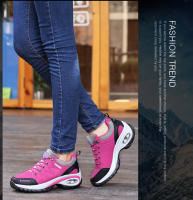Zapatillas deportivas con cámara de aire para mujer, zapatos atléticos para caminar, transpirables, con cordones, de plataforma alta, informales - details 10