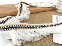 WM Cinta de Encaje Benang Emas Pita Rumbai de 5 yardas para Decoración de Boda y Fiesta Material de Tela de Malla Tipo de Poliéster Producto Normal - details 1