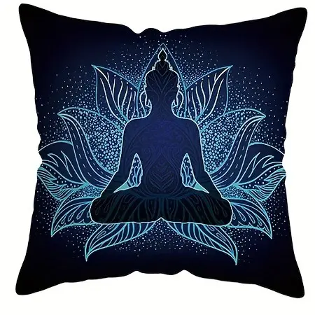 Funda de almohada con diseño bohemio colorido, funda de cojín para sofá y dormitorio, estampado de una cara sin núcleo de almohada - 1