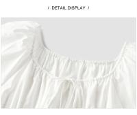 Vestido Semir para Mujer Verano 2024 Suelto, Elegante, Cuello Cuadrado, Cintura Recortada, Estilo Francés - details 15