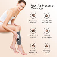 Masajeador de piernas y pantorrillas, máquina de presoterapia por presión de aire, dispositivo de compresa caliente, relajación muscular, promueve la circulación sanguínea, alivia el dolor - details 1