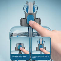 Botella de Agua Deportiva de Gran Capacidad Sin BPA, Portátil, con Pajita 1700ML/2500ML/3800ML - details 5