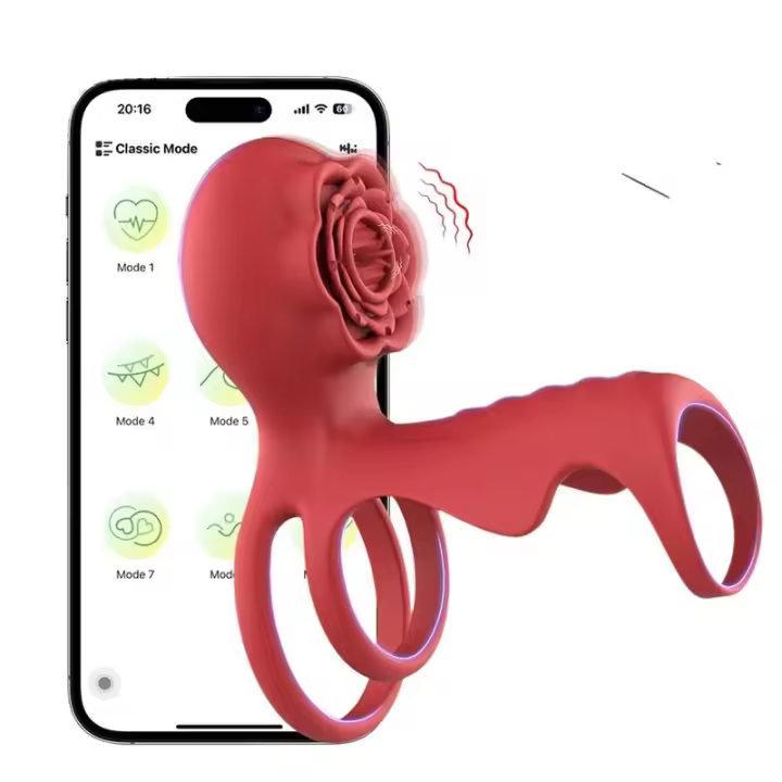 Leten-Anillo vibratorio con Control por aplicación para hombres, estimulador de clítoris y vagina, productos para adultos, juguete sexual para parejas - 1