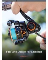HISTAR-carrete de pesca giratorio, accesorio de fundición larga 5,4: 1, alta relación de 5kg, potencia de arrastre 4 + 1 BB, cuerpo de Metal, profesional - details 2