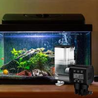 Alimentador de tanque de peces de 250ML/500M, pantalla LCD, temporizador ajustable, alimentador automático inteligente, pantalla Digital - details 7