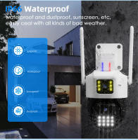 Cámaras de vigilancia exterior 360 grados doméstico wifi Internet remoto inteligente Visión nocturna alarma vigilancia - details 6