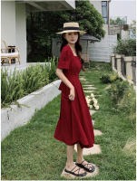 Vestido Elegante de Tencel Chiffon para Mujer Primavera-Verano Ajuste Franco Largo Adelgazante - details 4