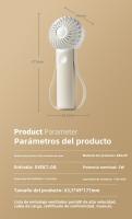 Nuevo Ventilador De Mano Portátil Ventilador Portátil Al Aire Libre Mini Ventilador Eléctrico De Tres Velocidades De Ajuste - details 8