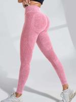 Body sin costuras para gimnasio para mujer, pantalones de yoga de secado rápido para realzar la cadera, monos deportivos con texto para correr y mujer - details 37