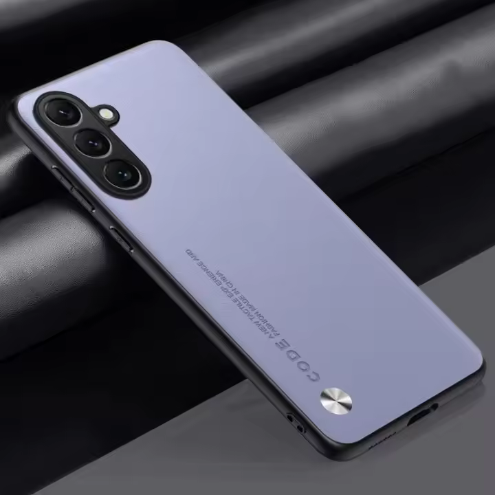 Funda de lujo de cuero PU para Samsung Galaxy M55 S Cubierta trasera de silicona protectora - 1