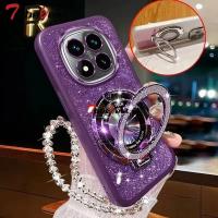 Funda con soporte para teléfono Magsafe con pulsera de cristal brillante para Xiaomi Redmi Note 14 Pro Plus 4G 5G - details 5