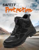 Botas de caña alta, zapatos deportivos para hombre con punta de acero de seguridad indestructible, zapatos de trabajo antideslizantes - details 3