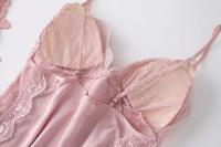 Ence Conjunto de bata de flores para mujer, kimono de boda con correa de cinta, ropa de dormir, 2 piezas - details 15