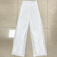Moda femenina New -End Color sólido Pierna ancha con lentejuelas drapeadas Pantalones casuales para mujer - details 44