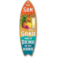 Cartel colgante de madera para tabla de surf, cartel de pared para playa, decoración del hogar, cafetería y Bar, temática de verano al aire libre - details 9