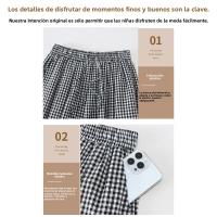 Pantalones Casuales de Encaje Estilo Completo de Pierna Ancha Culottes de Verano para Mujeres - details 11