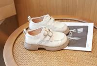 Zapatos de cuero antideslizantes para niñas, mocasines versátiles de fondo suave, estilo coreano, Britishi, otoño, 2024 - details 15
