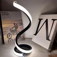Lámpara de mesa LED USB de 5V, luz de escritorio en espiral creativa moderna, 3 colores regulables para dormitorio, sala de estar, oficina, Bar, iluminación decorativa - details 10
