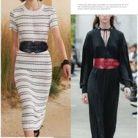 Tamaño Corsé Mujer, Vestidos con cinturones de diseñador, Cuentas elásticas anchas, Cinturón grande para mujer - details 4