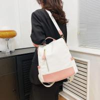Mochila impermeable de tela Oxford con costuras para mujer, antirrobo, cremallera trasera, mochila escolar para niñas, mochila informal de viaje de un solo hombro - details 11
