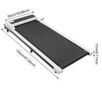 Cinta de correr eléctrica para debajo del escritorio, máquina de trotar para caminar, Control remoto, almohadilla para correr, color blanco - details 6